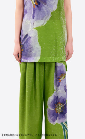 "Poppy" drawing tops (Light green)