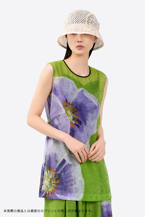 "Poppy" drawing tops (Light green)