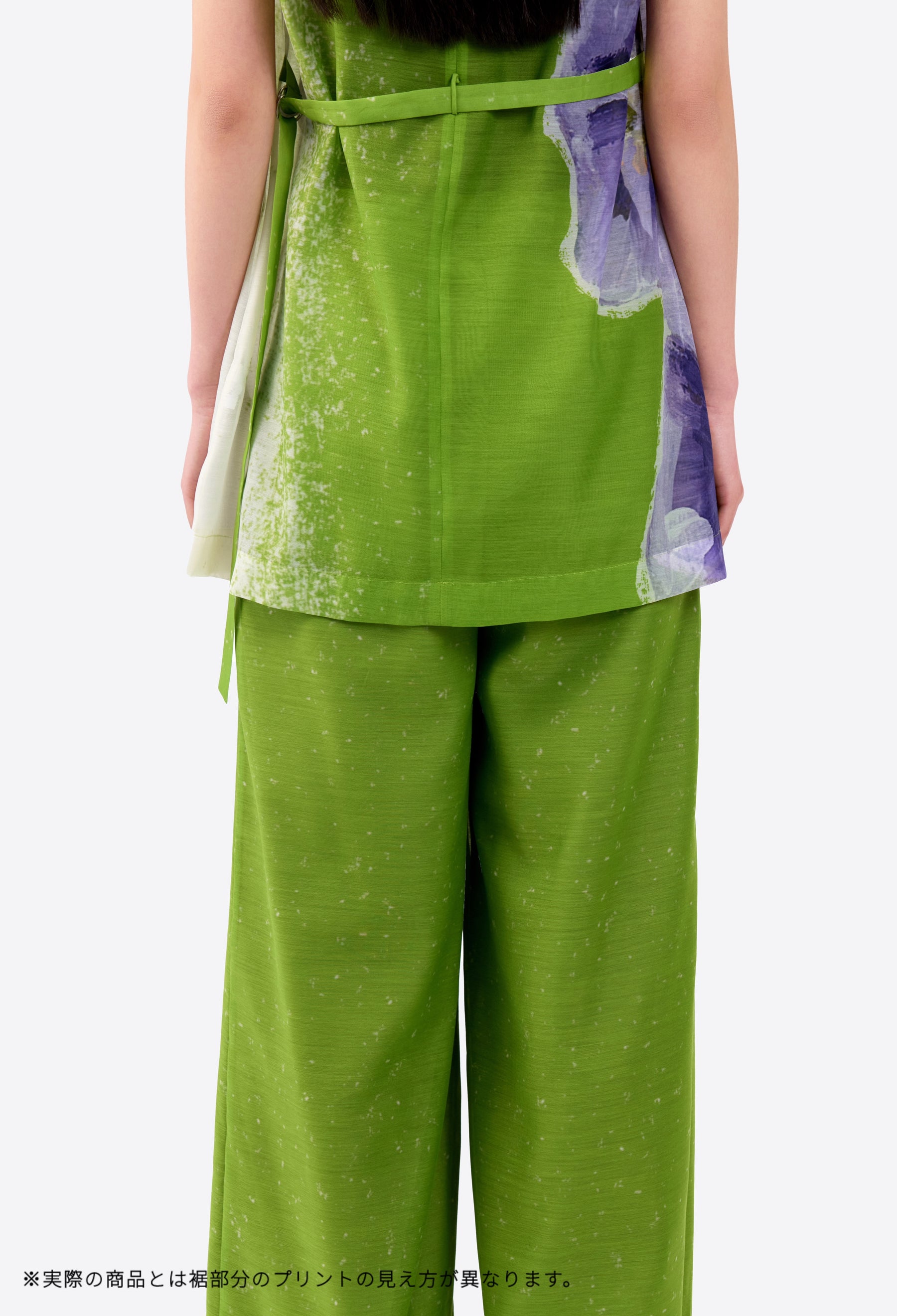 "Poppy" drawing tops (Light green)