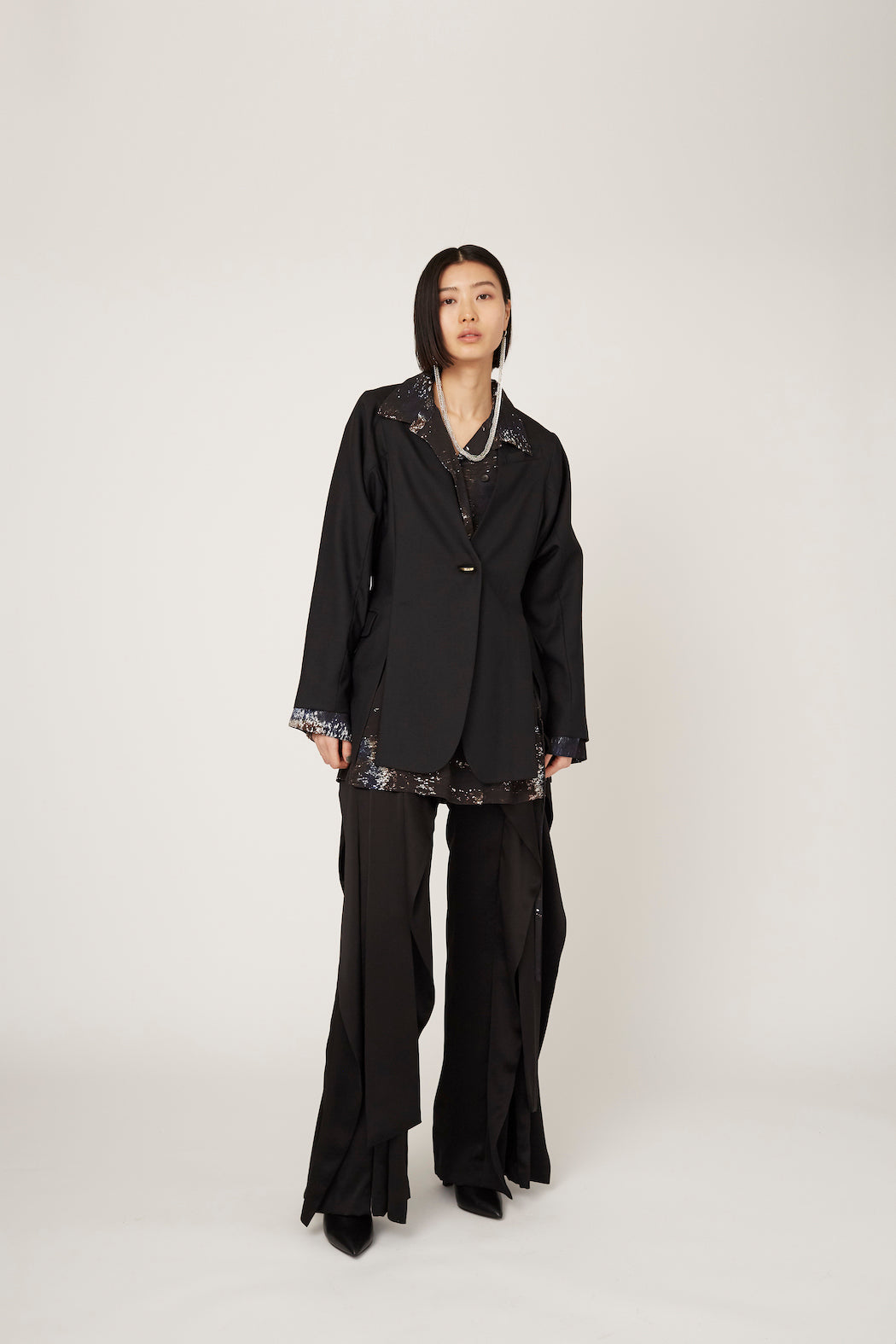 Rippling slacks (Black)