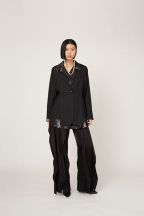 Rippling slacks (Black)