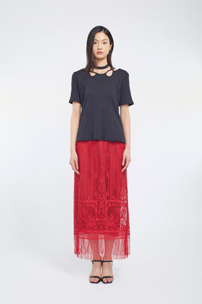 Ivy halfsleeve tops (Black)