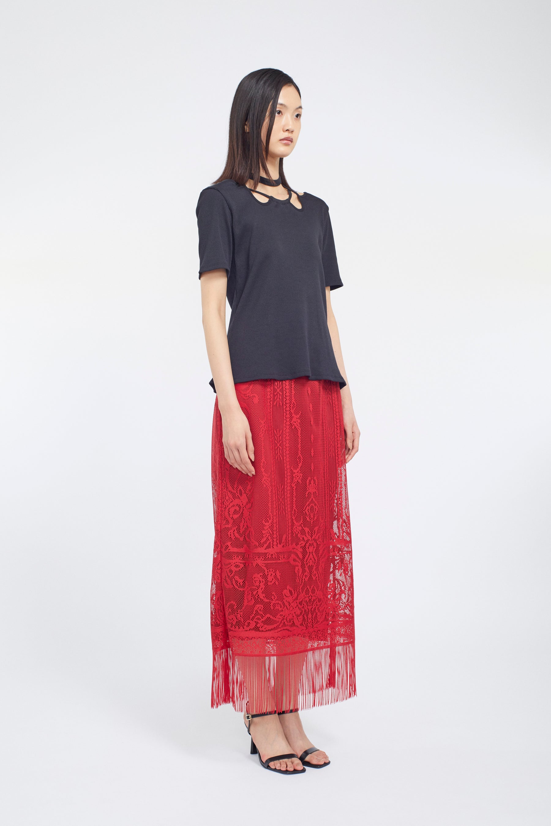 Ivy halfsleeve tops (Black)