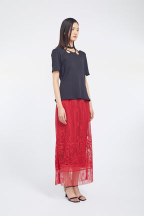 Ivy halfsleeve tops (Black)