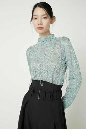 Stretch lace top (Mint)