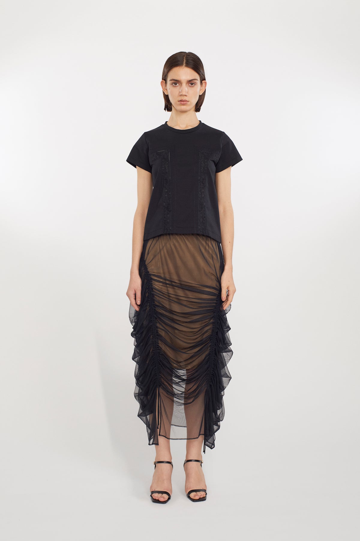 Stem tulle skirt (Black)