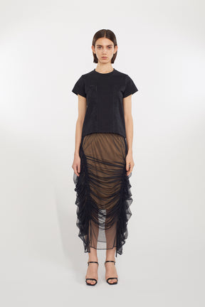 Stem tulle skirt (Black)