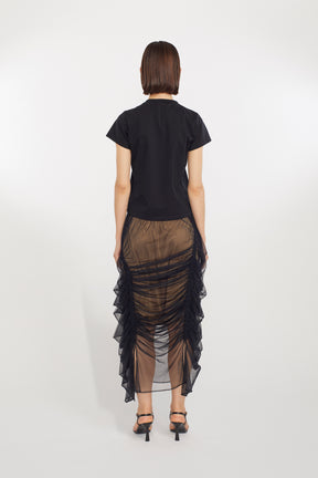 Stem tulle skirt (Black)