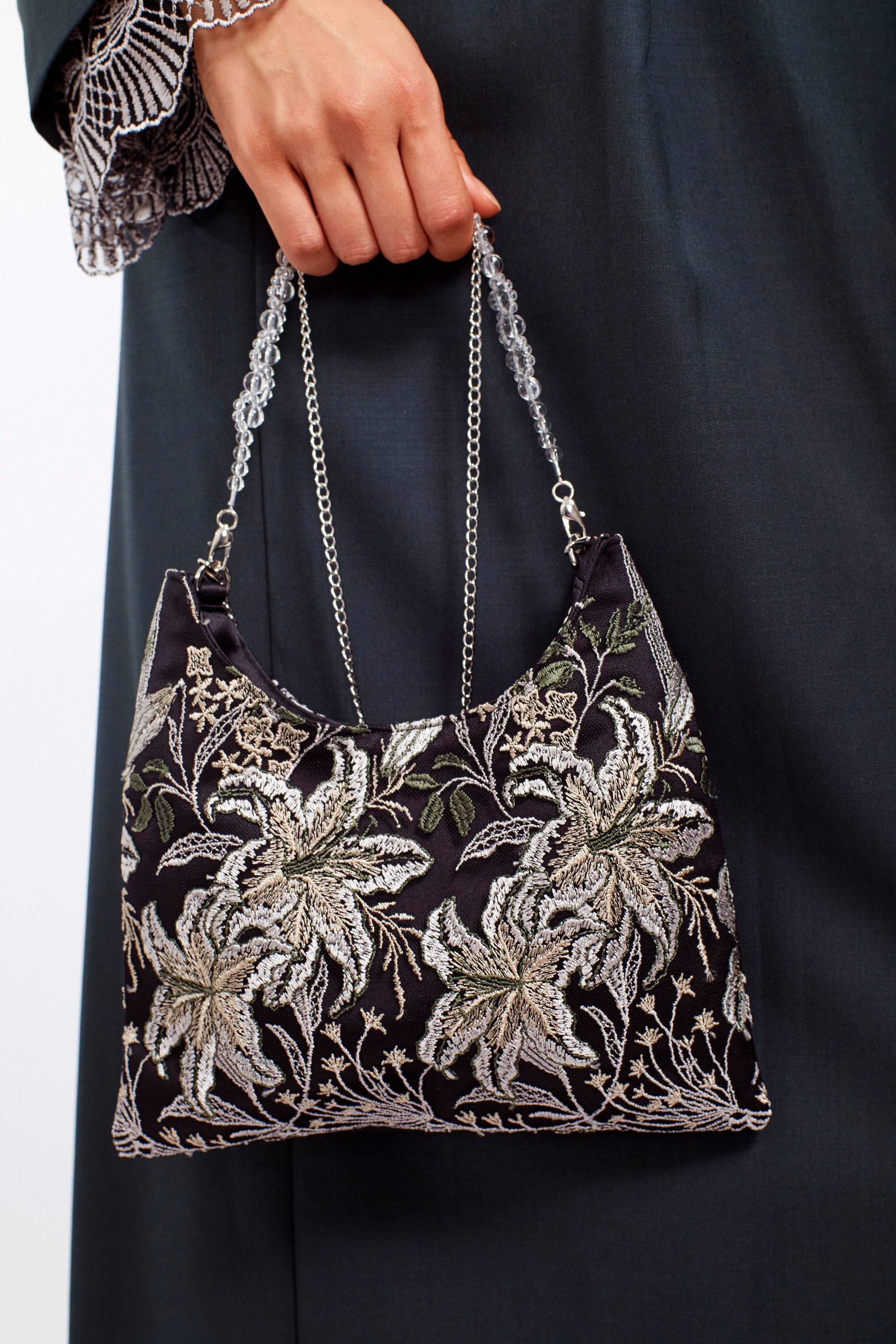 Classic lace mini bag (Black)
