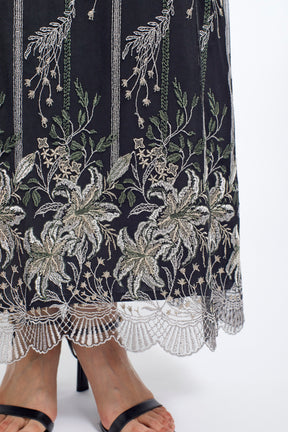 Classic lace skirt (Black)