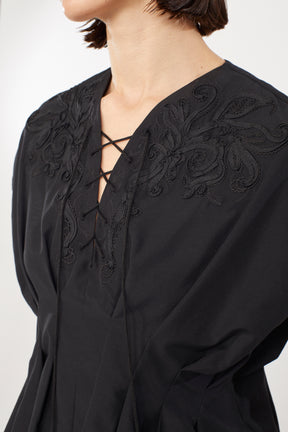 Glimmer embroidered tops (Black)
