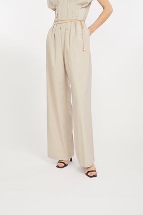 Glimmer embroidered jumpsuit (Beige)
