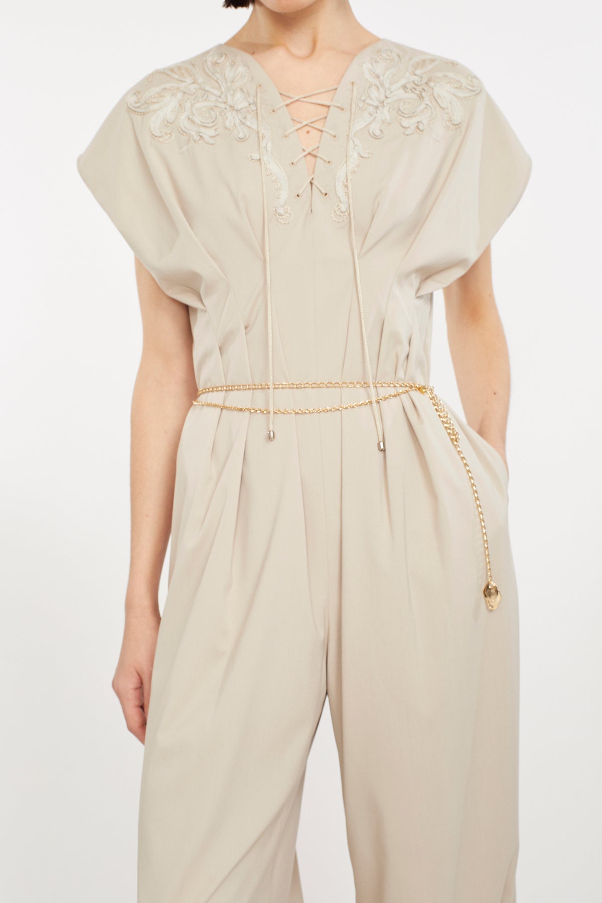 Petal chain belt (Gold)