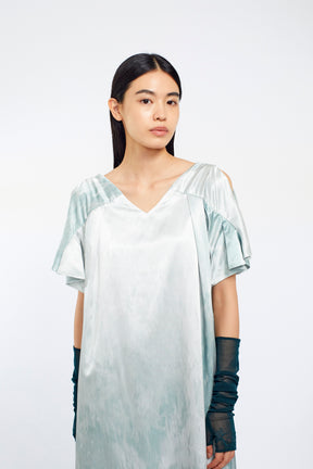 Embroidered mesh gloves (Dark green)