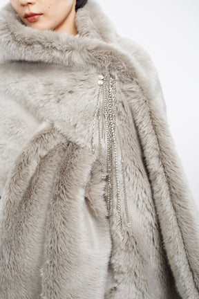 Glint chain pin Brooch (Silver)