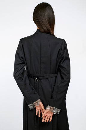 Classic lace jacket dress (Black)