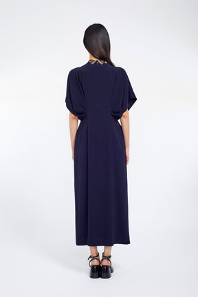Classic lace dress (Navy)