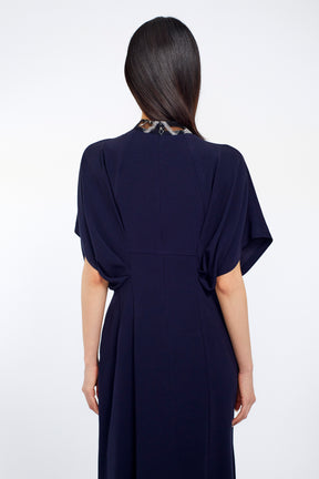 Classic lace dress (Navy)