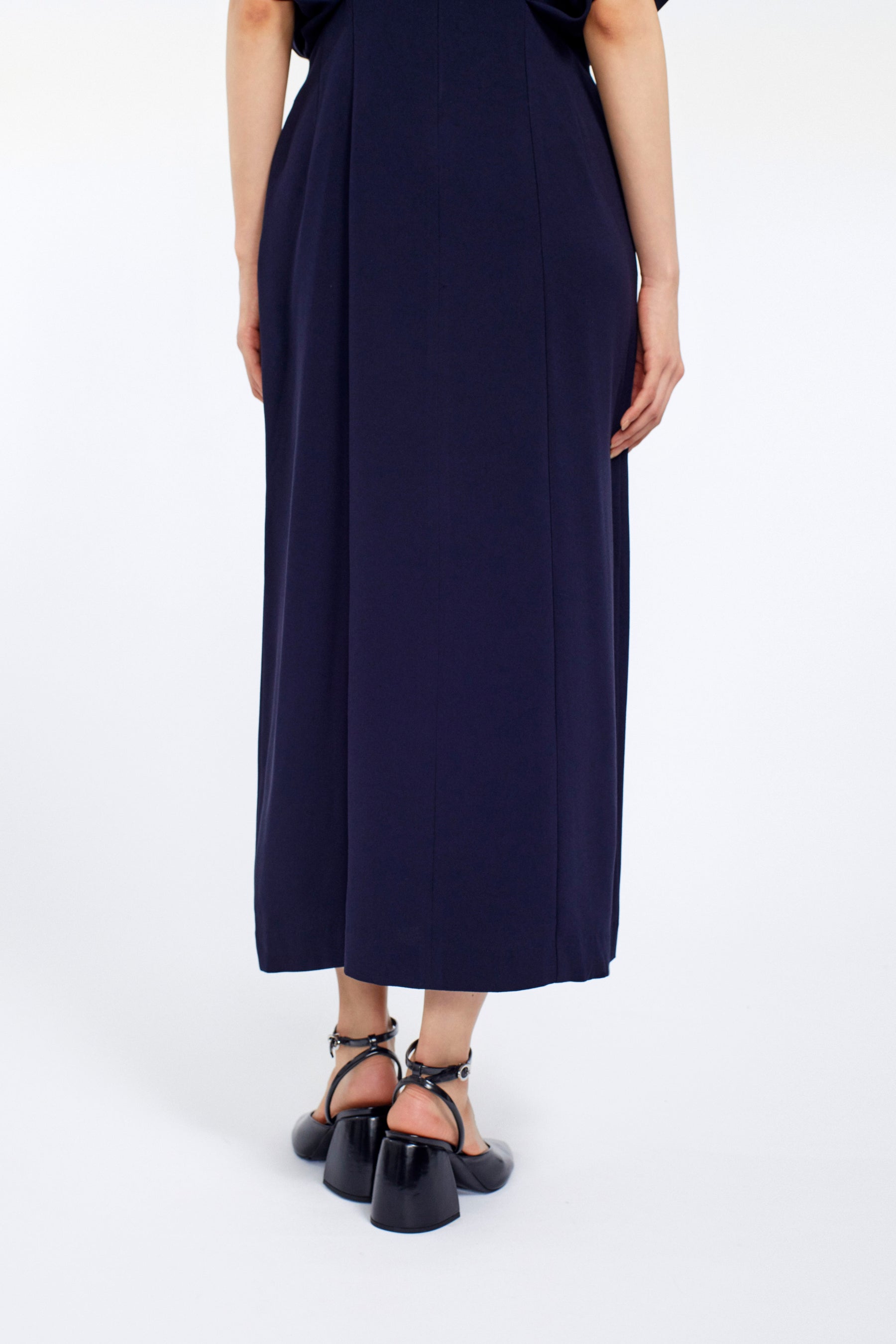 Classic lace dress (Navy)