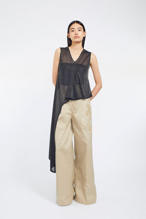 Fluid glimmer asymmetric tank (Black)