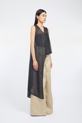Fluid glimmer asymmetric tank (Black)