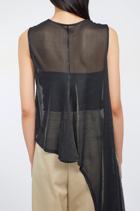 Fluid glimmer asymmetric tank (Black)