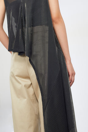 Fluid glimmer asymmetric tank (Black)