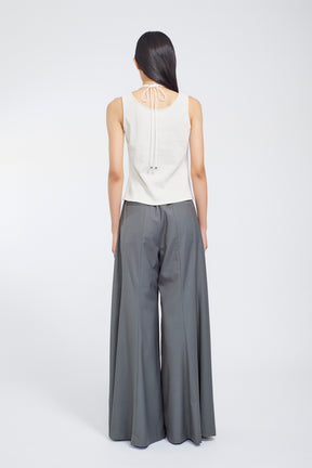 Barrel flare trousers (Gray)