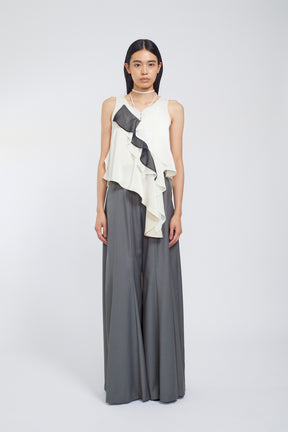 Cascade satin camisole tops (Ivory)