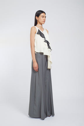 Cascade satin camisole tops (Ivory)