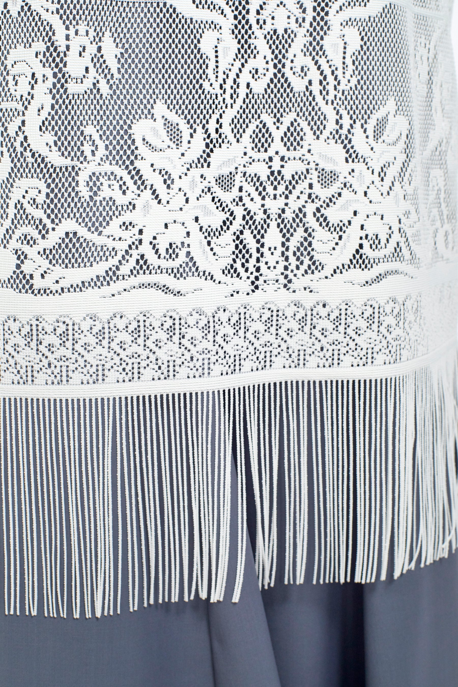 Mirror lace camisole dress (White)
