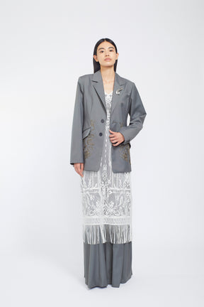 Surfacing embroidered jacket (Gray)