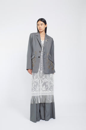 Surfacing embroidered jacket (Gray)