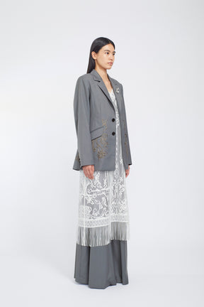Surfacing embroidered jacket (Gray)