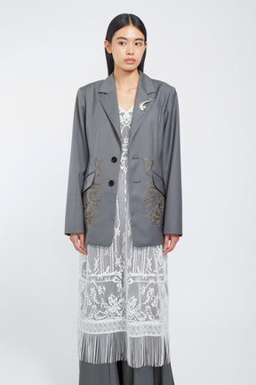 Surfacing embroidered jacket (Gray)