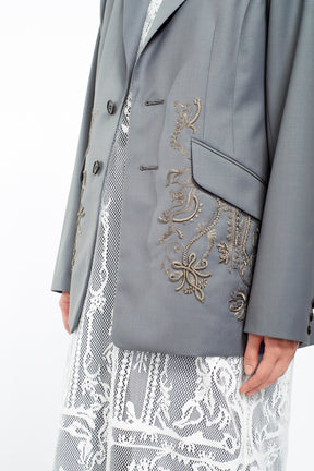 Surfacing embroidered jacket (Gray)