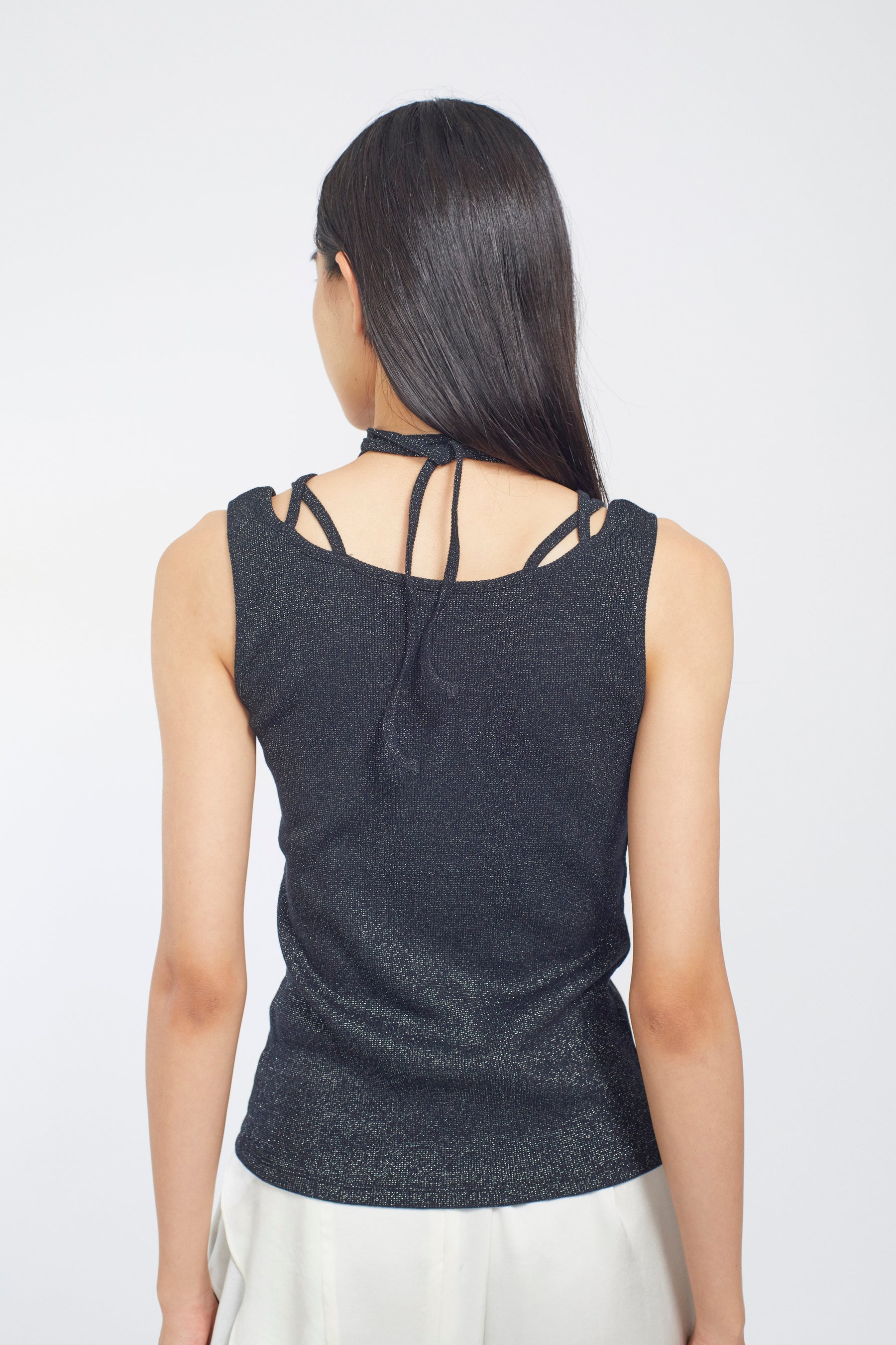 Glitter ivy tank (Black)
