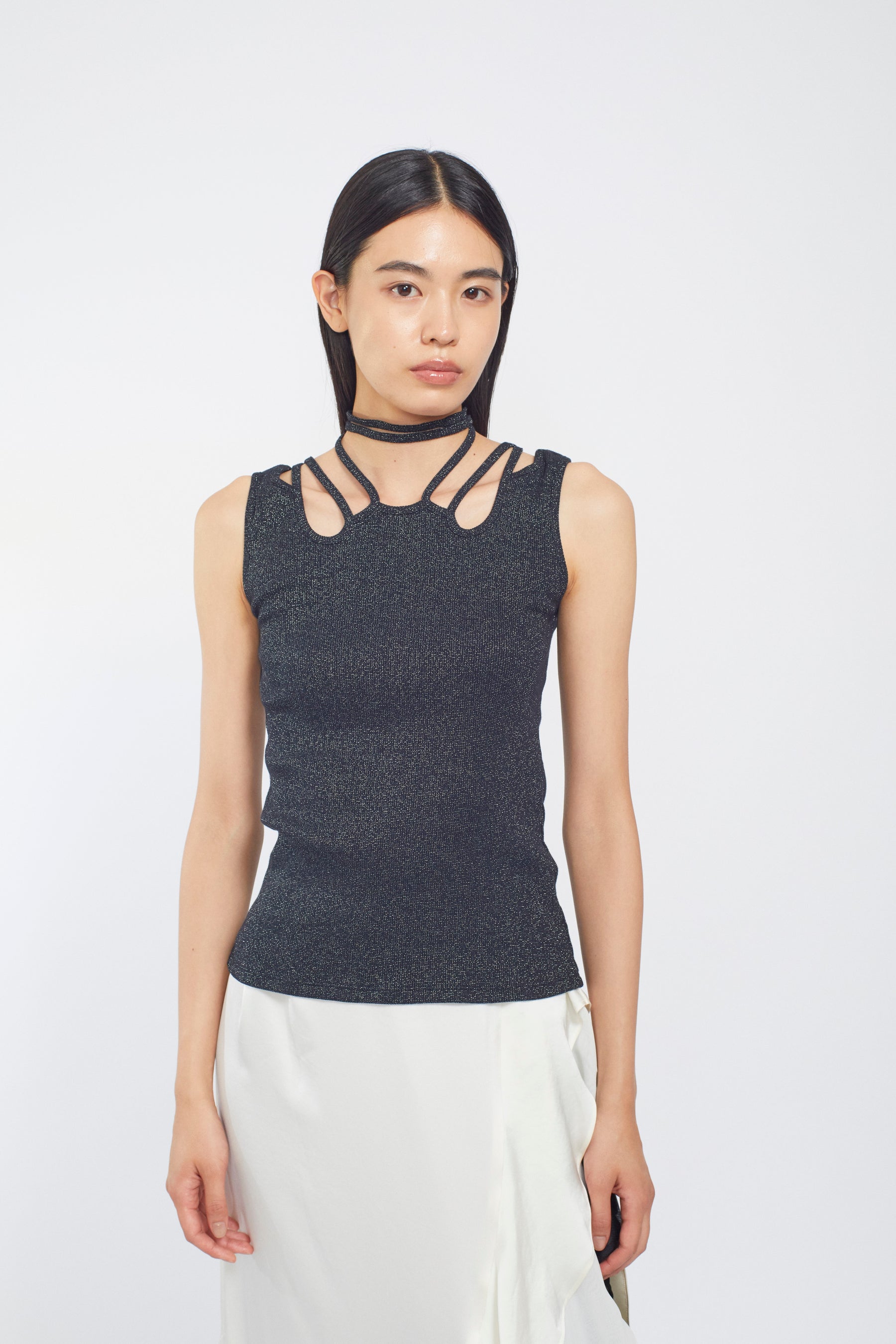 Glitter ivy tank (Black)