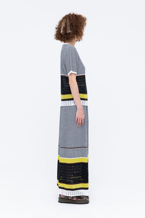 Millefeuille knit skirt (Black)