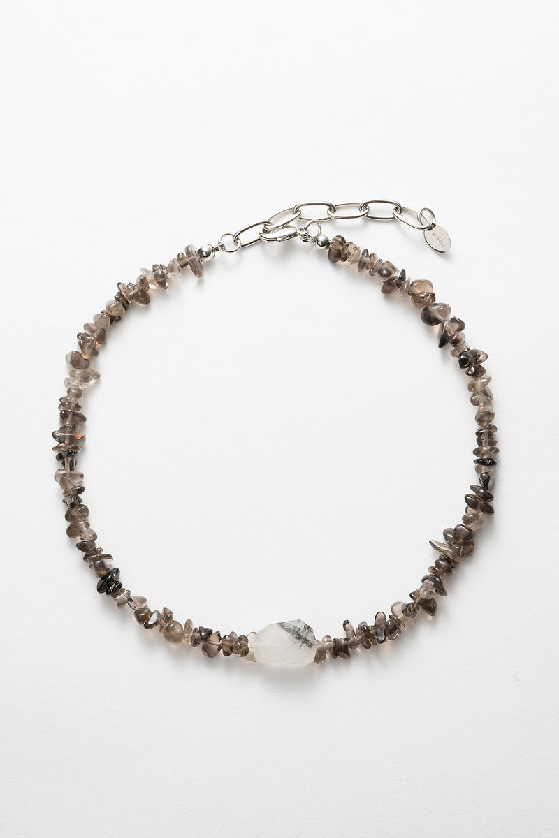 "Ordinary" necklace  (Smoky Quartz)