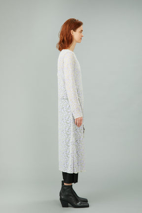 Long stretch lace dress (Purple)