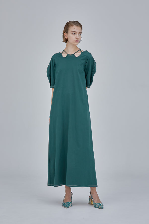 MURRAL Ivy halfsleeve dress (Green)