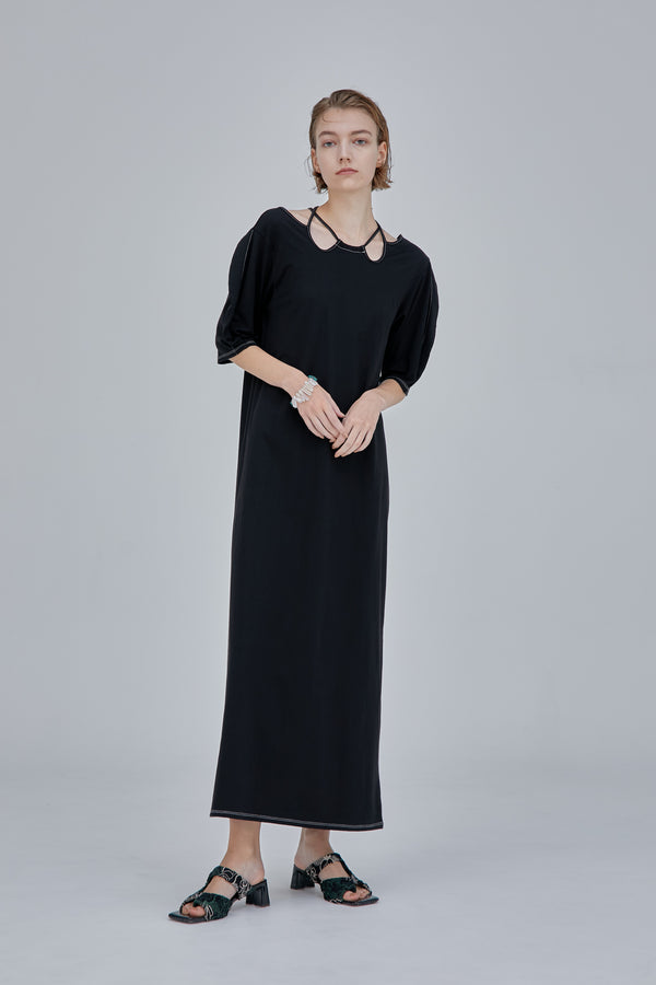 MURRAL Ivy halfsleeve dress (Black)