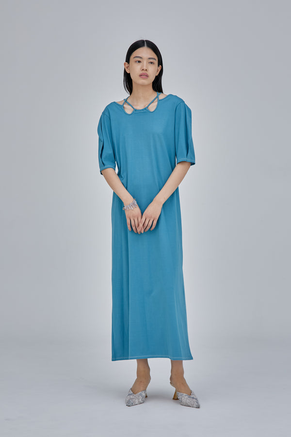 MURRAL Ivy halfsleeve dress (Light blue)