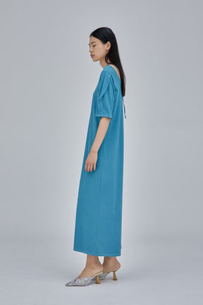 Ivy halfsleeve dress (Light blue)