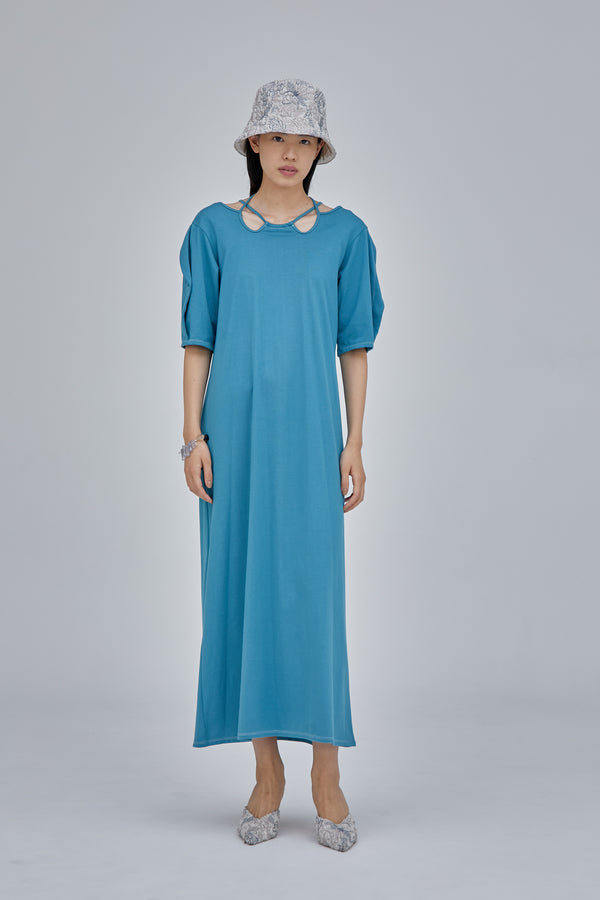 MURRAL Ivy halfsleeve dress (Light blue)