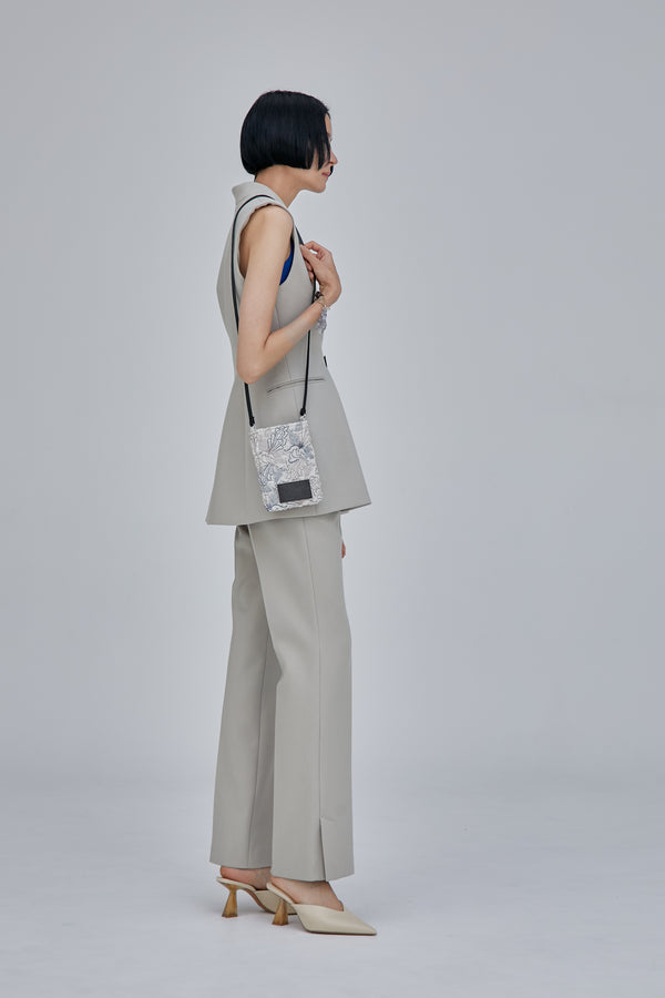 MURRAL Flow string trousers (Light gray)