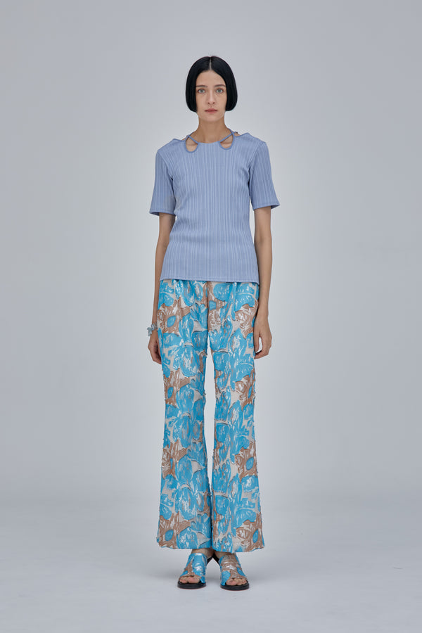 MURRAL Ivy halfsleeve top (Light blue)