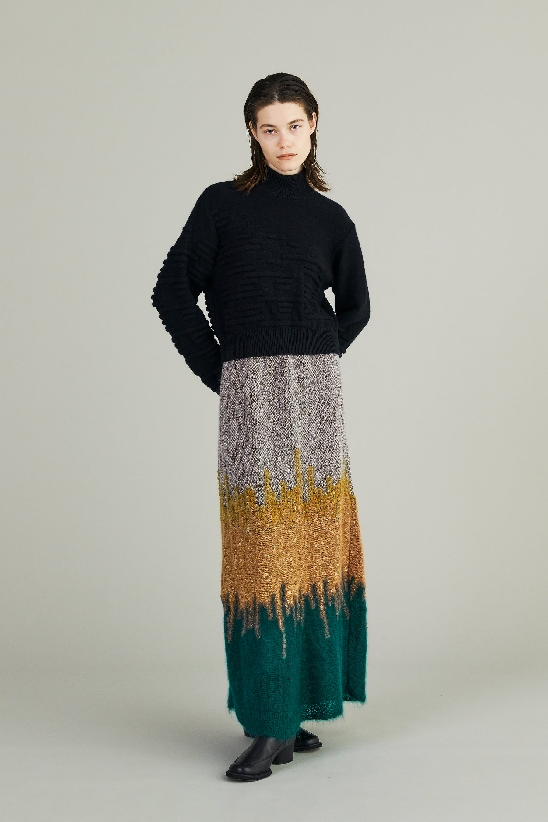 Sway knit sweater (Black)