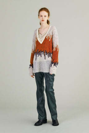 murral  Water mirror knit sweater